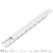 CANALETA 1 VIA 17 X 20MM 3/4 X 11/16 SIN ADHESIVO VOLTECK