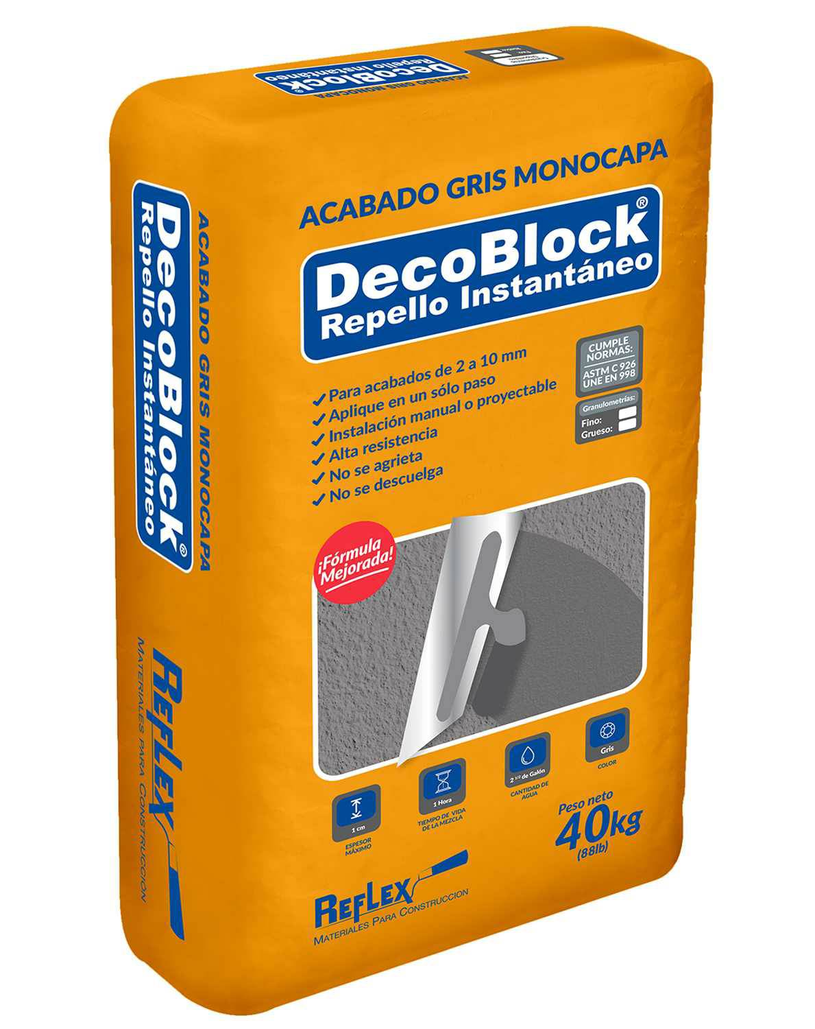 DECOBLOCK GRIS FINO 40KG