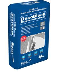DECOBLOCK BLANCO HUESO FINO 40KG